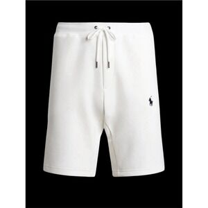 New Polo Ralph Lauren White Cotton Knit Shorts Mens SZ 2XB NWT Sweat Drawstring